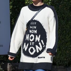 Christian Dior 2018 C’est Non’ sweater wool and cashmere blend